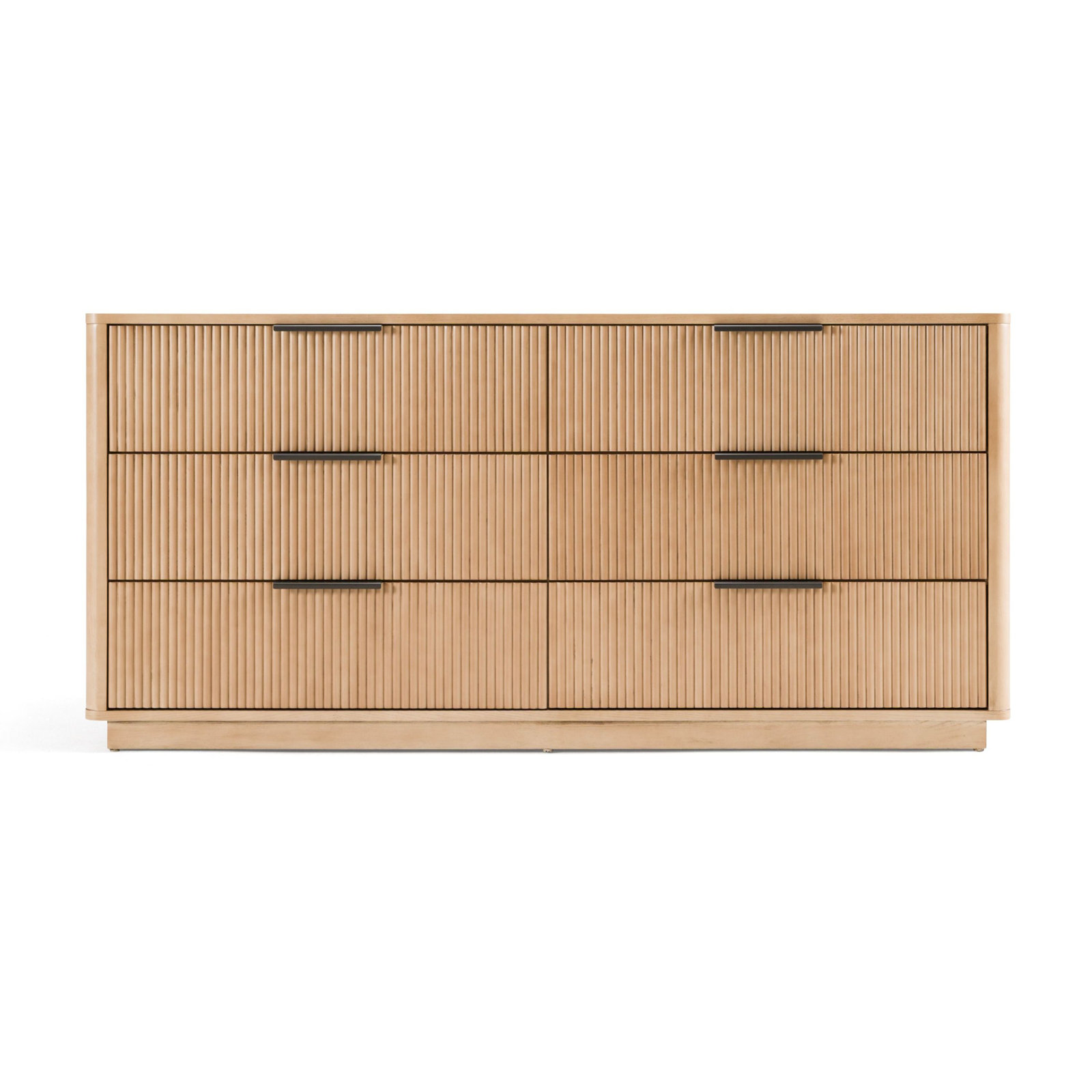 Akira 6 - Drawer Double Dresser, White Oak