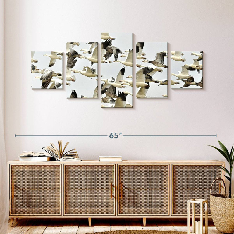 Flying Snow Geese, 24" H x 55" W