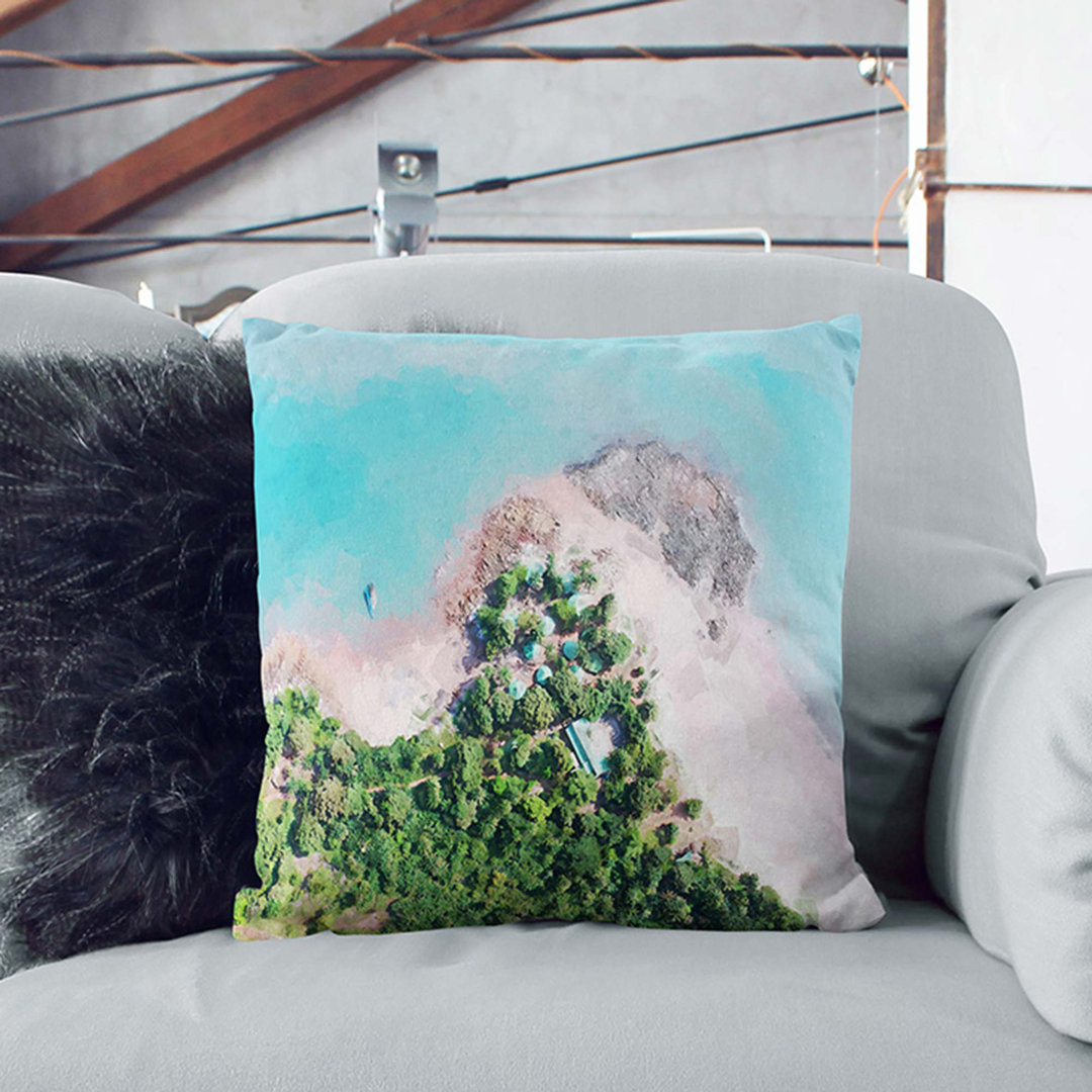 Beach in Conakry Guinea Cushion with Filling