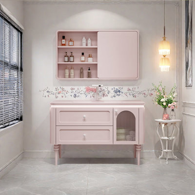 European cream style bathroom cabinet