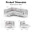 Outdoor Patio L-Shaped Sectional Conversation Set with Cushions, Modern Open-Weave Wicker Sofa Seating for Backyard, Garden & Deck-1982511972-2010842561