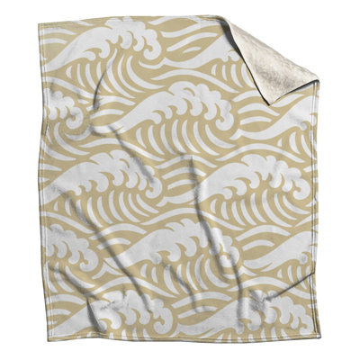 Couvertures beige Ocean Waves
