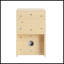 Meuble-lavabo mural avec lavabo en céramique blanche, tablettes de rangement et porte à fermeture en douceur, design élégant et écologique-320890985