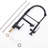 Black And Nickel Kitchen Sink Faucet With Pull Down - Ceramic Filler, Hot Cold Water, , Modern Accessory Style Single Handle, Water Options, Rust-, Contemporary Tap
