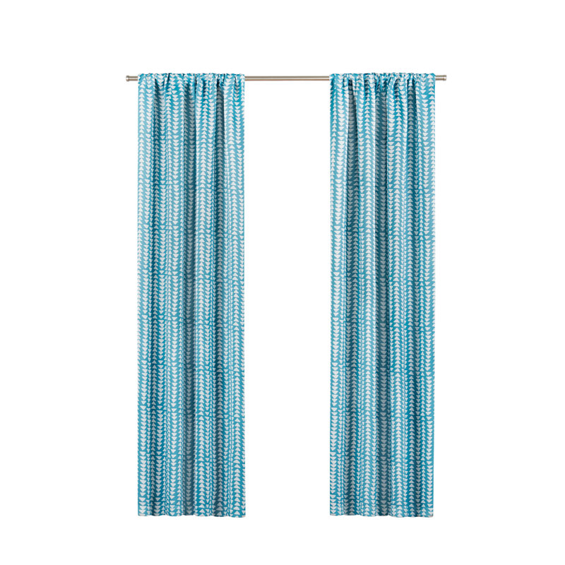 Naya Blackout Curtain Single Panel, 37" W x 84" L, Coral