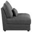 Fauteuil Janellen rembourré à peine noir