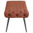 Galiano Rust Upholstered Tufted Bench