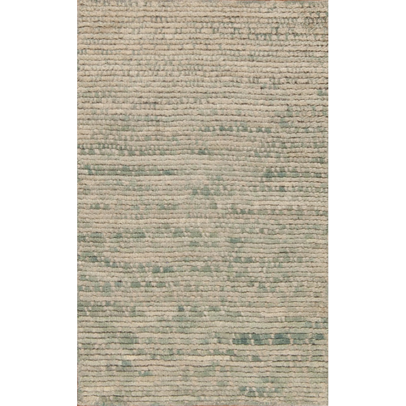 Mystique Hand Knotted Wool Geometric Area Rug in Green, Sample 2' x 3'