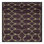 Machine Washable Trellis Black Area Rug