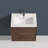 Topcraft 24" Ceramic Rectangular Bathroom Vessel Sink, White Vanity Sink Top