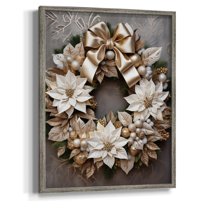 «Christmas Holiday Art DCCVII», reproduction d'art encadrée - bois massif, H 30 po x l 24 po