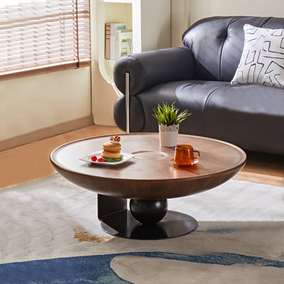 Table basse moderne en bois 39,37 po sans assemblage requis pour le salon