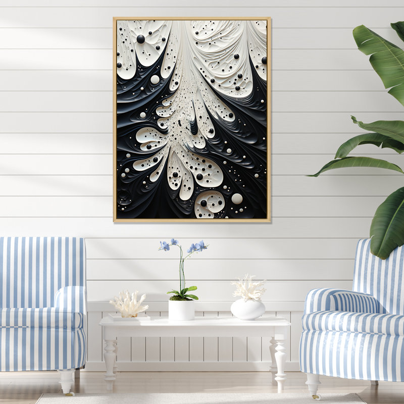 Minimalisme Stingray, peinture en noir et blanc - impressions d'art mural Stingray, H 32 po x l 24 po x P 1 po