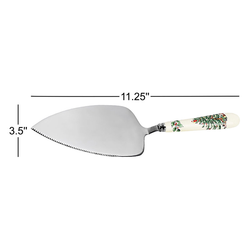 Spode Christmas Tree Cake Knife/Server 10"