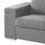 Chaise avec accoudoirs en tissu gris clair Gianna-93536225