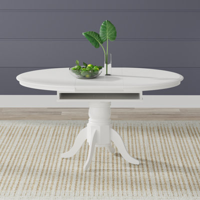 Anisia Extendable Oval Solid Wood Dining Table