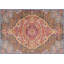 Tapis médaillon orange rustique 2 pi x 4 pi