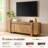 70" Modern Farmhouse Wooden Tv Stand, Media Console With Closed Storage Cabinets-55285535