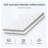 Queen Size 12-Inch Hybrid Mattress with Individually Wrapped Pocket Springs and Foam Comfort Layers