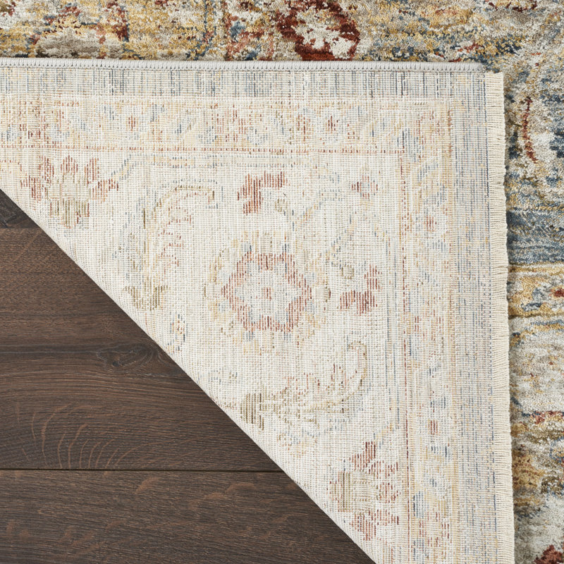 Nkechi Floral Indoor Rug, Rectangle 9'3" x 12'7"