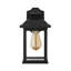 Matte Black 38cm H Outdoor Wall Lantern