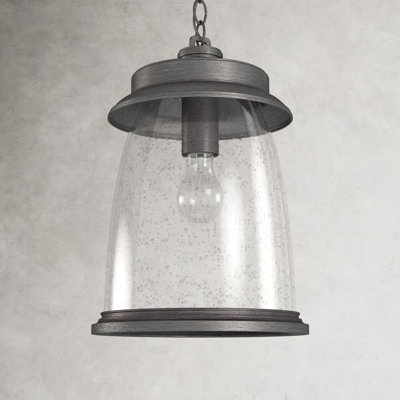 Seeded Outdoor Metal Hanging Lantern