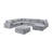 Melody Grey Sectional Without Pullout