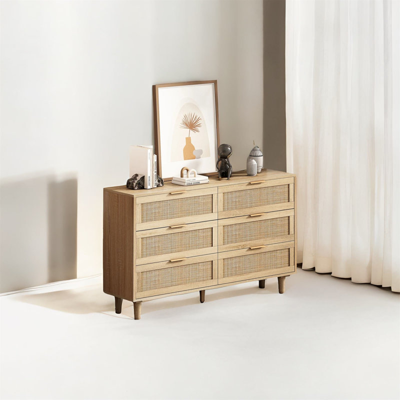 Commode 6 tiroirs 43,31 po Chonita