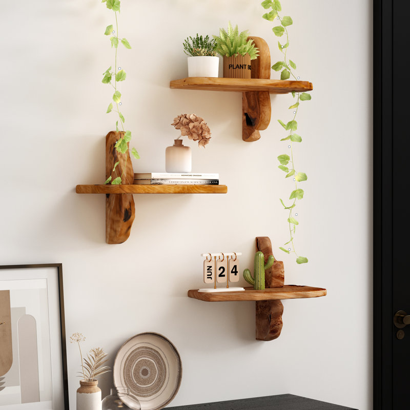 Ensemble de 2 tablettes murales 16 "Live Edge