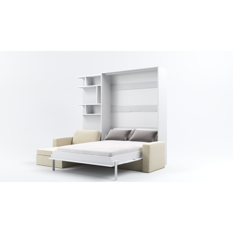 Neidelin Upholstered Bed, White/Cream