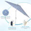 Parasol d'extérieur 9 pi 9 pi-945451376