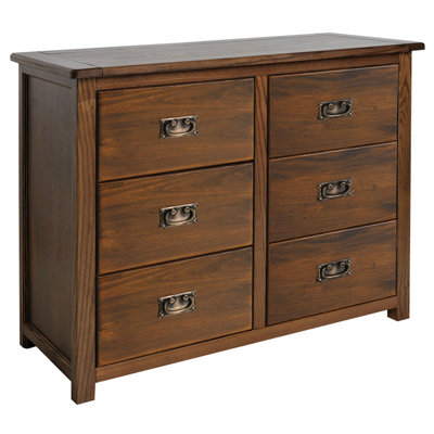 Somerville 3+3 Drawer wide chest of drawers