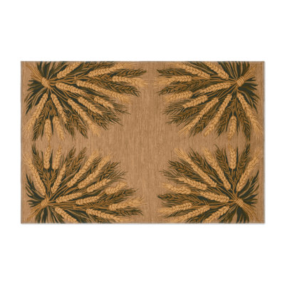 Tapis d'intérieur et d'extérieur brun français