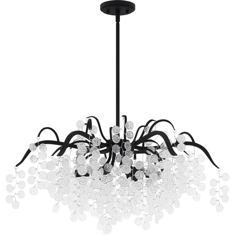 Lustre à 6 lumières Keasha, Noir