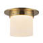 Mineral 8-in Brass Flush Mount-431977228-431977217