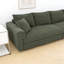 Canapé 102,4 po en velours côtelé 102,4 po, canapé-lit rembourré confortable et moderne, sièges profonds avec coussins moelleux et 2 repose-pieds, fauteuil convertible, vert-737783216