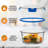 Desirai 35oz. Glass Food Storage Container