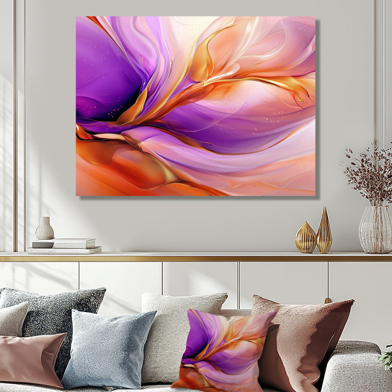 «Galactic Bloom Of Liquide II», décoration murale abstraite en métal, impression métallique abstraite liquide