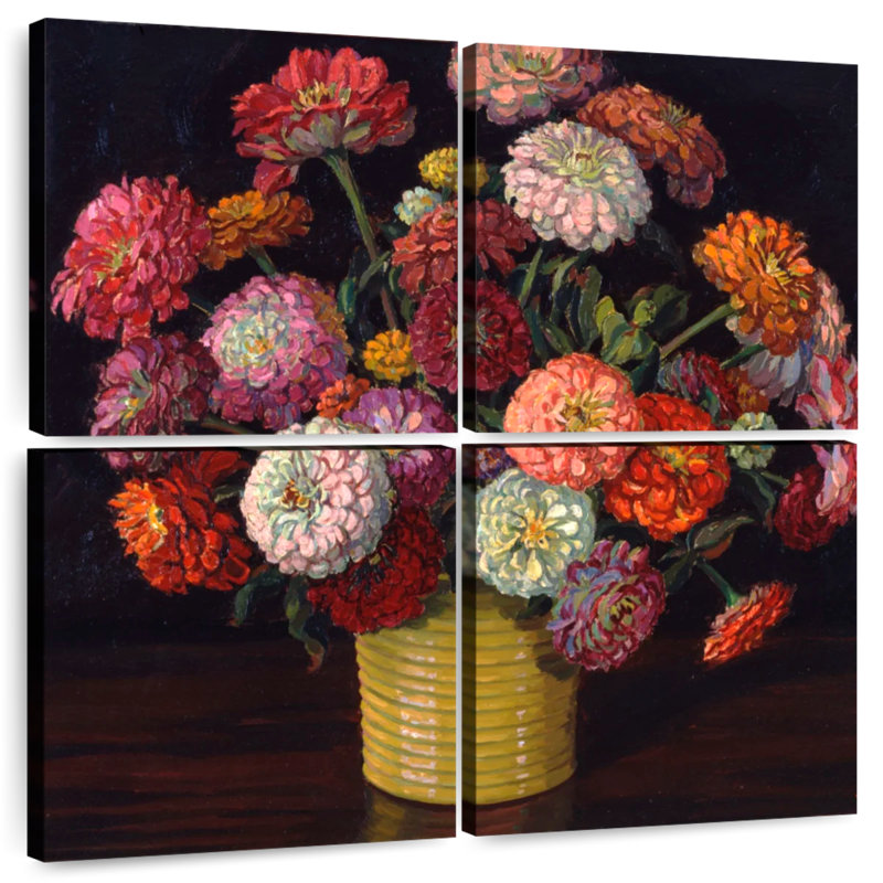 Bouquet coloré, H 26 po x l 26 po