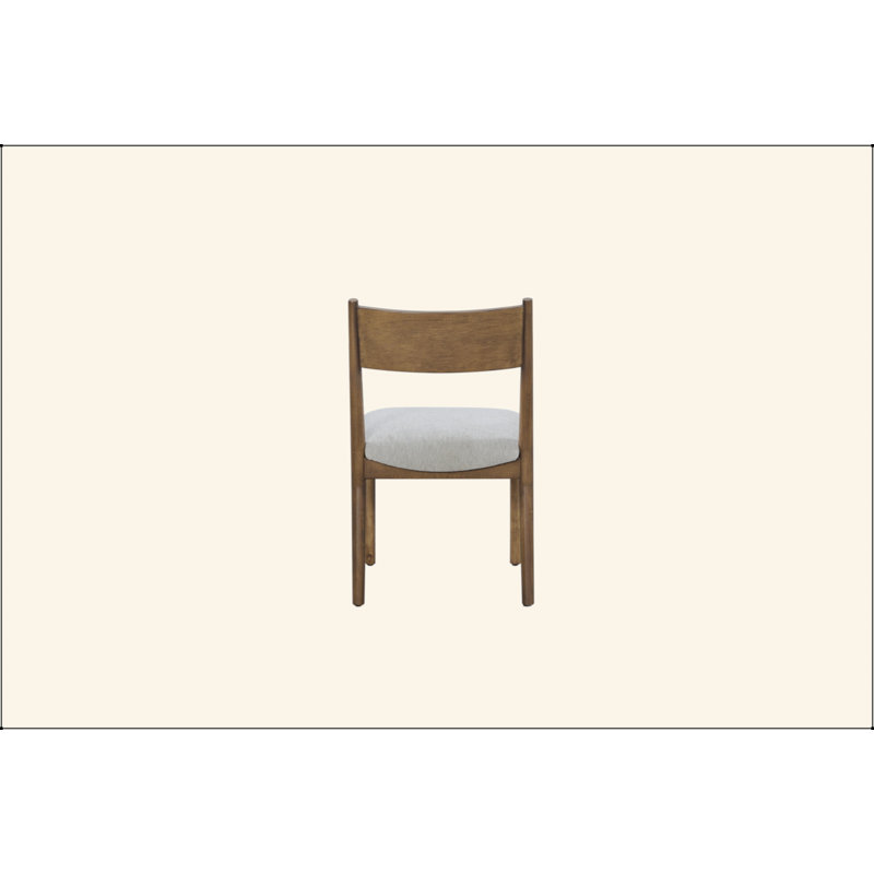 Chaises de salle à manger rembourrées, Brun clair