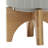 Planter on Stand Ceramic Planter on Wooden Base Contemporary Rustic Striped Design-213335349-213335350