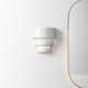 Logan 2 Light Ceramic Dimmable Flush Mounted Sconce