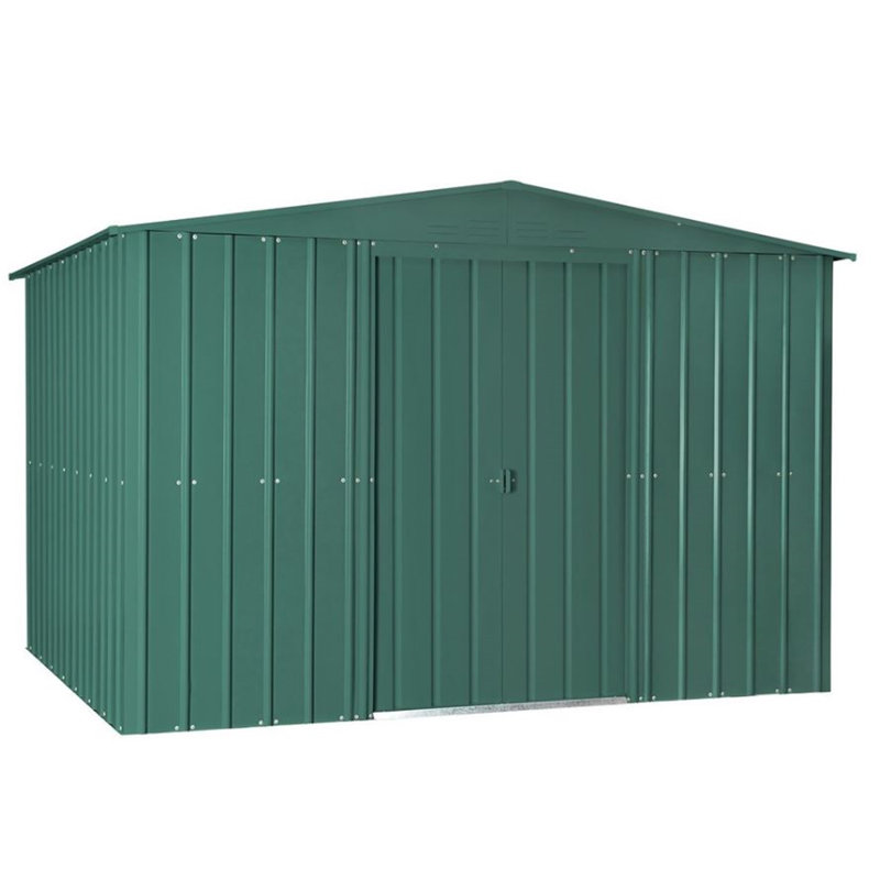 Salford 10 ft. W x 6 ft. D Metal Garden Shed, 10ft. W x 12ft. D, Heritage Green