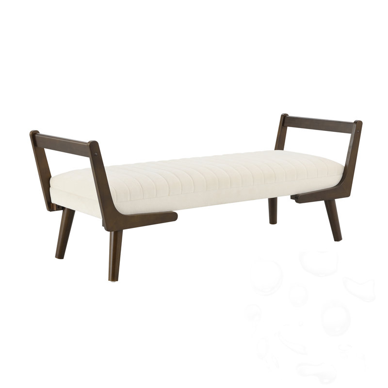 Upholstered Bench, Beige