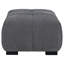Repose-pieds rectangulaire gris anthracite Plather
