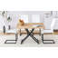 Table élévatrice multifonctionnelle moderne avec plateau MFC de 0,8 pouce et pieds en métal, pouvant être utilisée comme coiffeuse, table basse, table de salle à manger et bureau-1394114047