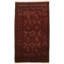 Hand-Knotted Kula Dark Red Wool Rug 3'7" X 6'6"