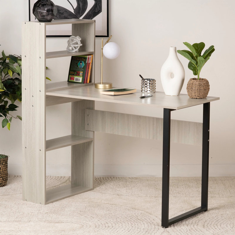 Bureau d'ordinateur avec armoire de rangement latérale