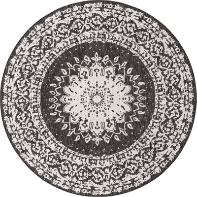 Tapis noir et blanc Contemporary Hitchens