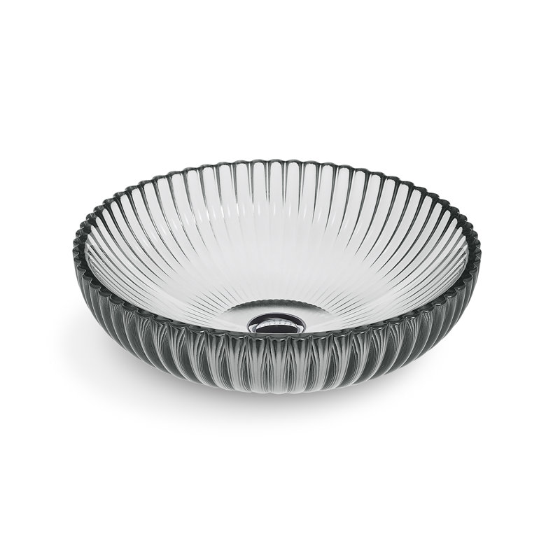Salute Vessel Bathroom Sink, Translucent Stone